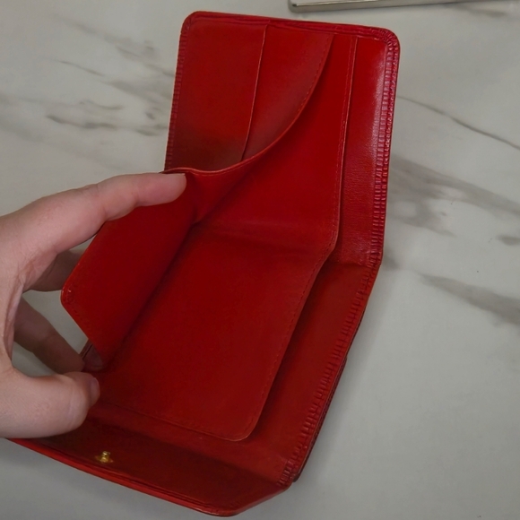 Louis Vuitton Red Epi Leather Compact Snap Wallet - Picture 9 of 10